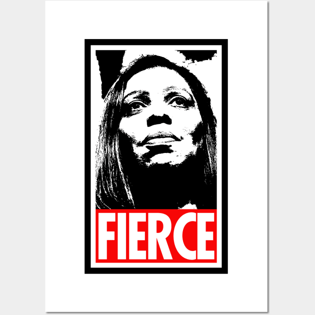 TISH JAMES - FIERCE - LETITIA JAMES Wall Art by Tainted